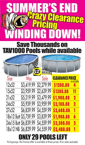 pool clearance